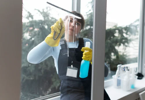 Nettoyage de vitres intérieures et extérieures à la Chapelle-Launay